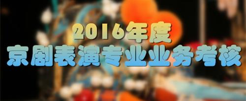 好逼逼视频国家京剧院2016年度京剧表演专业业务考...